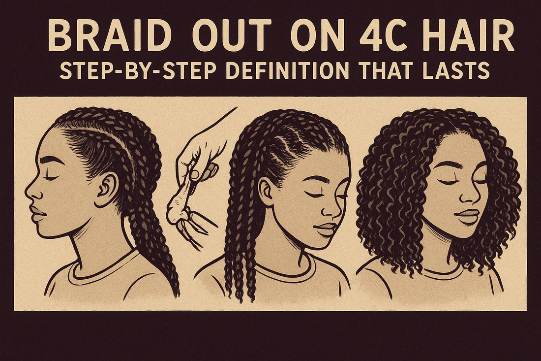 Braid Out On 4C Hair: Step-By-Step Definition That Lasts