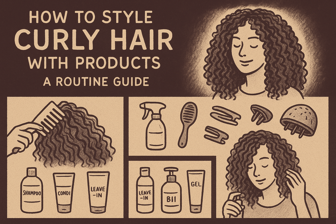 How to Style Curly Hair With Products: A Routine Guide