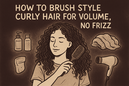 How to Brush Style Curly Hair for Volume, No Frizz