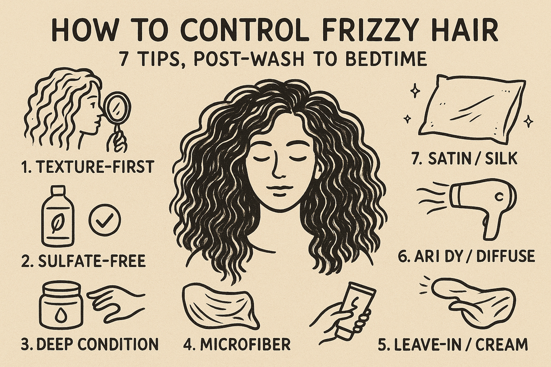 How to Control Frizzy Hair: 6 Tips, Post-Wash to Bedtime