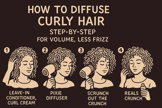 How To Diffuse Curly Hair Step-By-Step For Volume Less Frizz