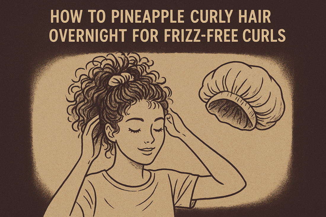 How To Pineapple Curly Hair Overnight For Frizz-Free Curls