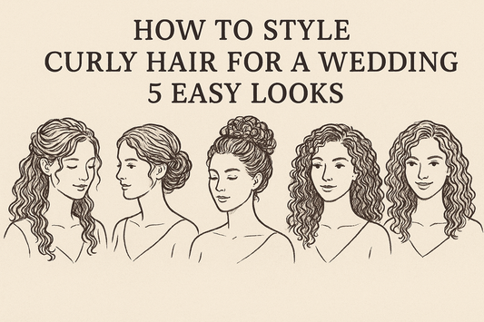 How to Style Curly Hair for a Wedding: 5 Easy Looks