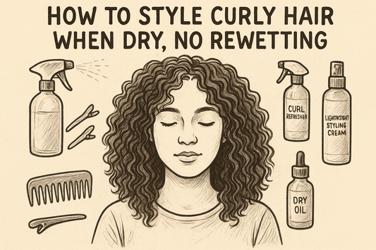 How to Style Curly Hair When Dry, No Rewetting