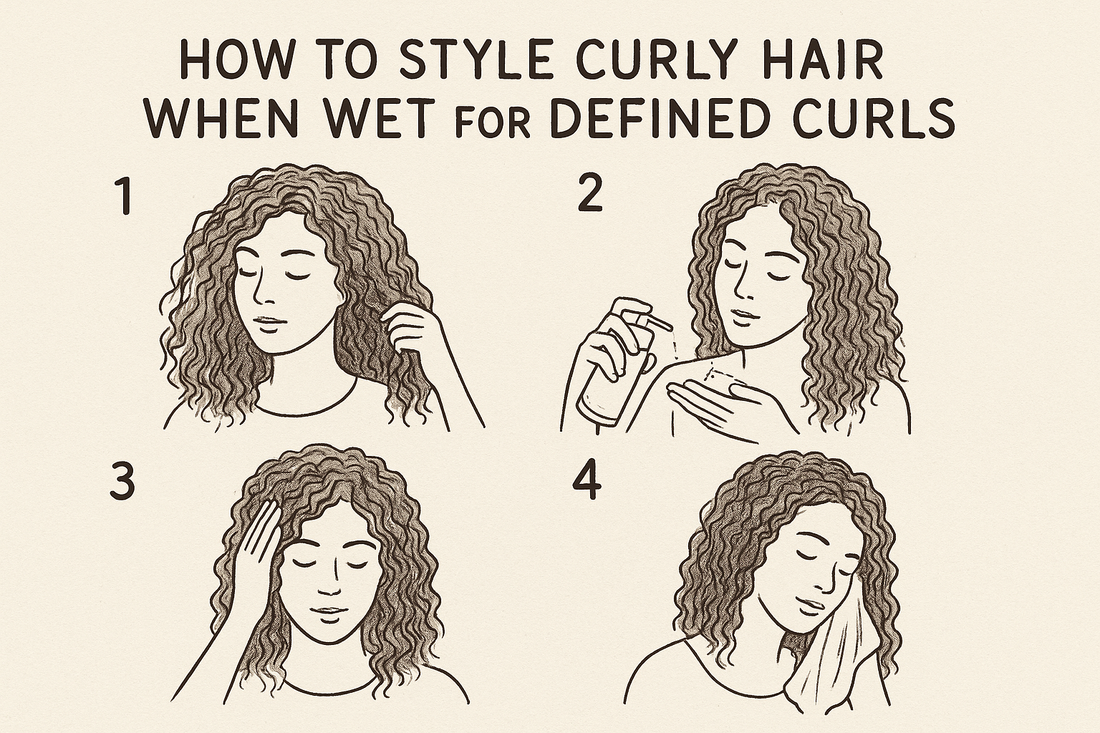 How to Style Curly Hair When Wet for Defined Curls