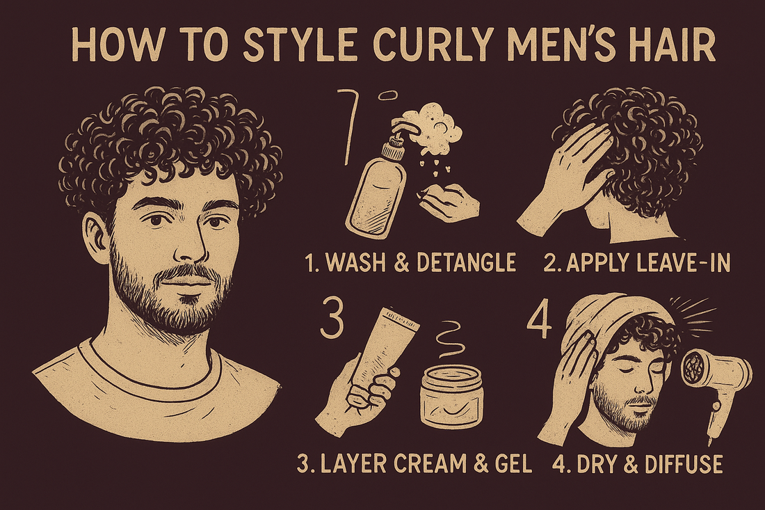 How to Style Curly Men's Hair: A Step-by-Step Routine