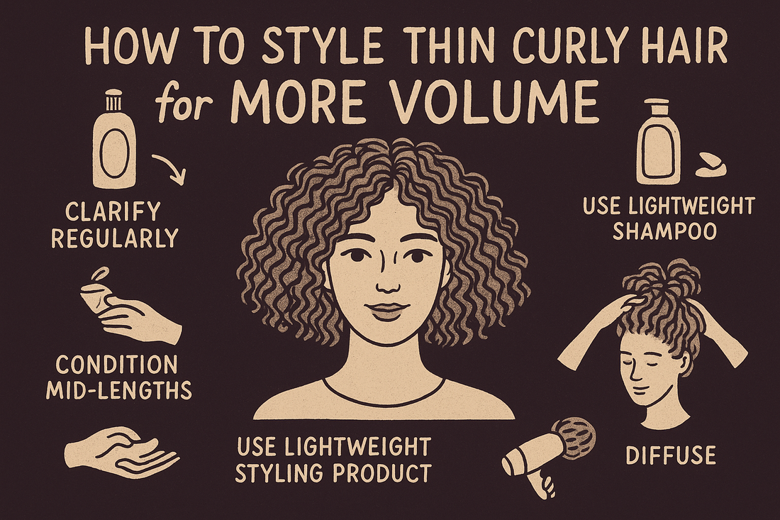 How to Style Thin Curly Hair for More Volume