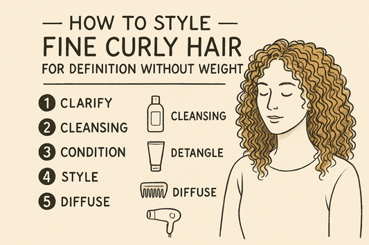 How to Style Fine Curly Hair for Definition Without Weight