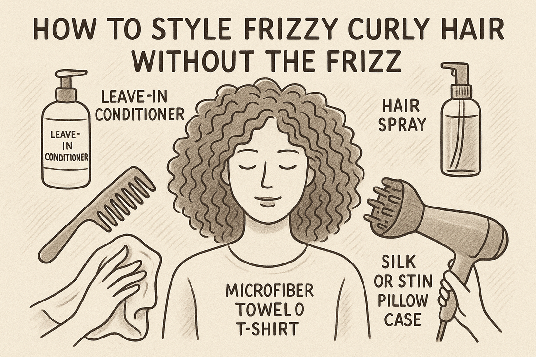How to Style Frizzy Curly Hair without the Frizz