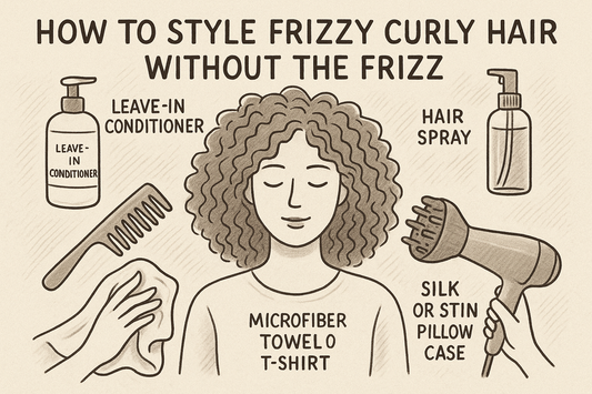 How to Style Frizzy Curly Hair without the Frizz