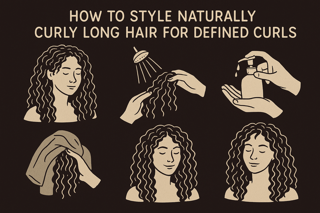 How to Style Naturally Curly Long Hair for Defined Curls