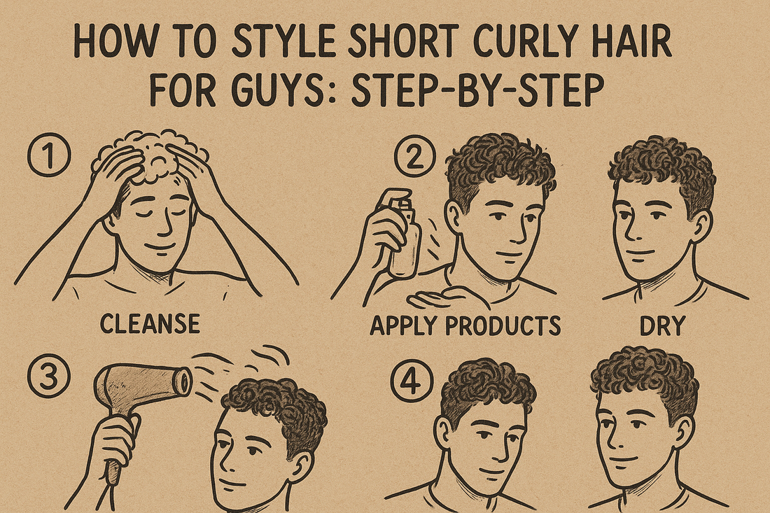 How to Style Short Curly Hair for Guys: Step-by-Step