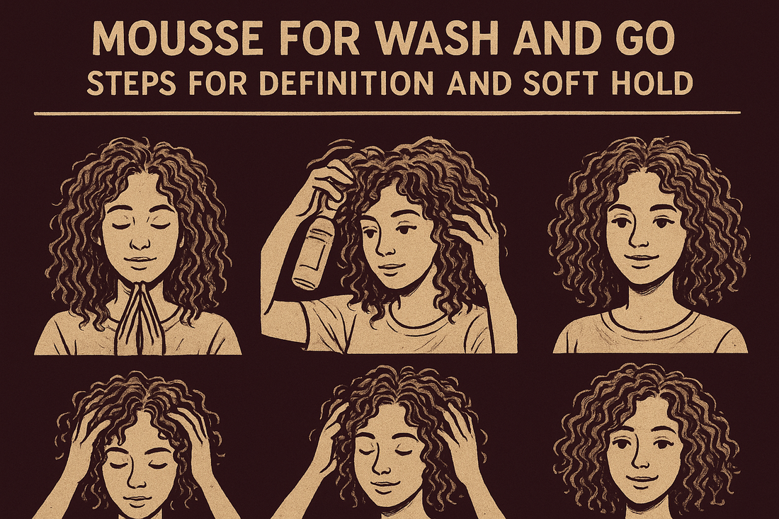 Mousse for Wash and Go: Steps for Definition and Soft Hold