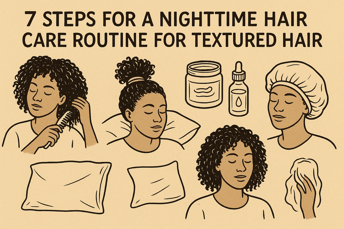 7 Steps for a Nighttime Hair Care Routine for Textured Hair