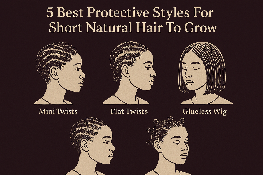 5 Best Protective Styles For Short Natural Hair To Grow