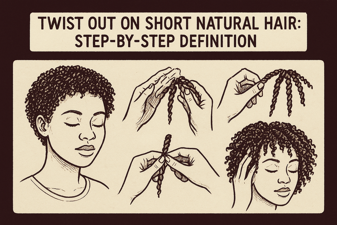 Twist Out On Short Natural Hair: Step-By-Step Definition
