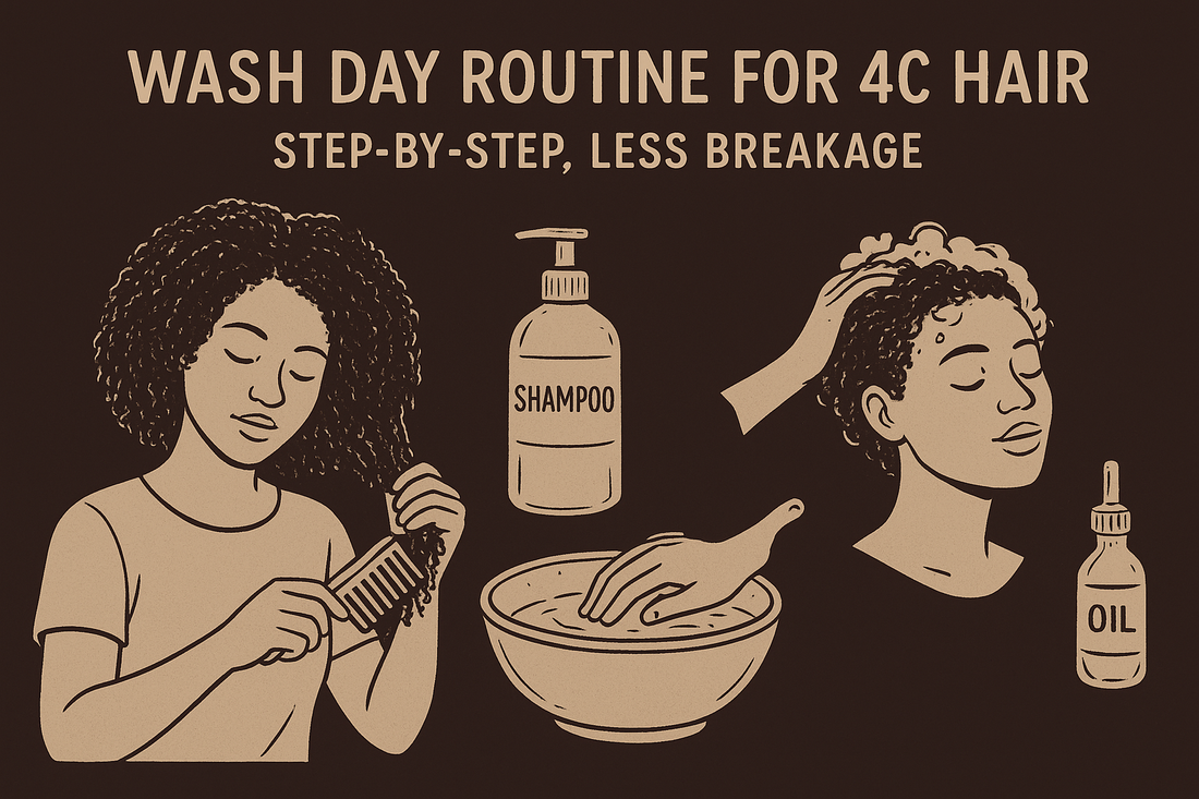 Wash Day Routine for 4C Hair: Step-by-Step, Less Breakage